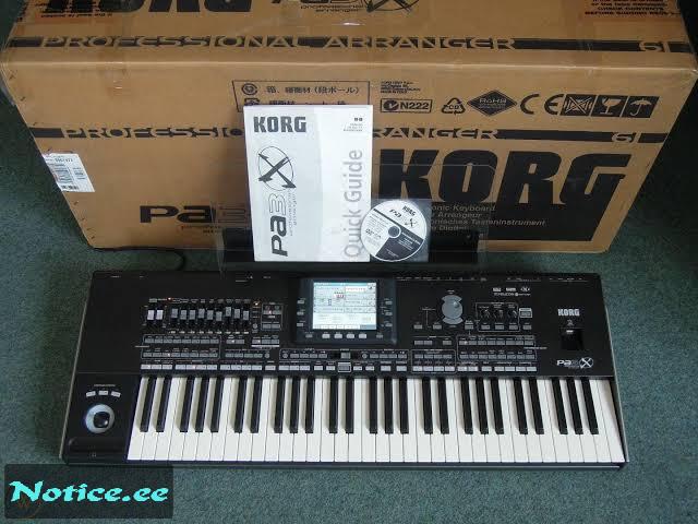 müüa uus Korg Pa3x 61 800 euros, 1-aastase garantiiga, cheappalacearena@gmail.com, Skype: ...