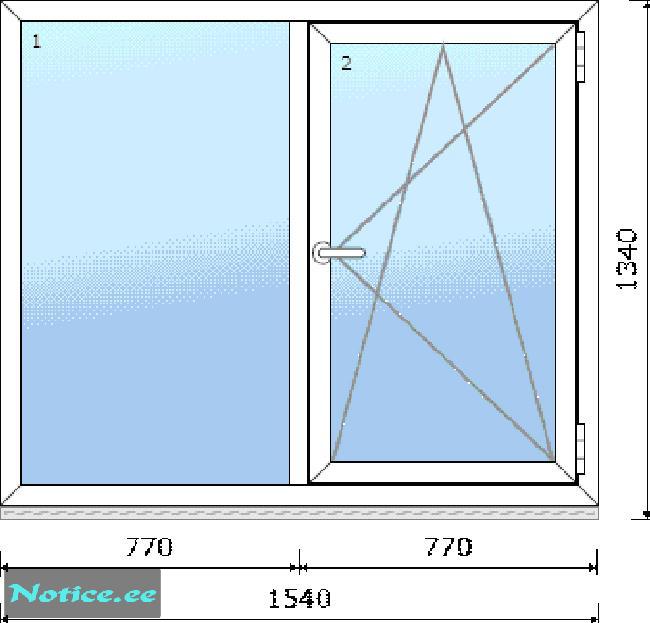 PVC aknad uksed Poolast Tootes SILVER CLASSIC on kasutatud 6-kambrilist profiilide süsteemi ...